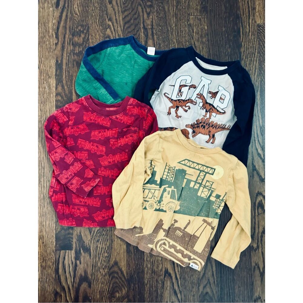 BABYGap GAP Toddler Boys 3 Long Sleeve Knit Shirt Bundle